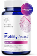 Biocidin Motility Assist - Gut Motility Supplement & Activator - Gut Health Regularity Formula with Digexin - Non-Laxative for Constipation Relief & Gas and Bloating Relief (30 Count)