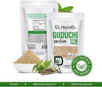 Dr. HERBALIST Guduchi Stem Powder (200g) - All Natural Botanical Ingredient - Ground Tinospora Cordifolia for Traditional Recipes