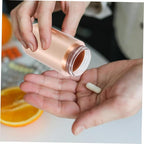 Cabilock 10ml Mini Pill Bottle Portable Medicine Organizer Travel Pill Case Sealed Capsule Powder Storage for Home Office and Travel