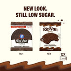 Rip Van Wafels Chocolate Brownie Stroopwafels - Healthy Snacks - Non GMO Snack - Keto Friendly - Office Snacks - Low Sugar (3g) - Low Calorie Snack - 1.16 Ounce (Pack of 12)