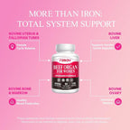 Beef Organ Supplement for Women - Ferritin Supplement for Women, Grass Fed Liver, Uterus, Ovary & Bone Marrow - Natural Anemia Support, Energy & Hormone Balance - Pasture Raised - 120 Capsules