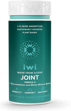 Iwi Life Joint Omega-3, 60 Softgels (30 Servings), Plant-Based Algae Omega-3 with Glucosamine, Mobility Support Dietary Supplement, Krill & Fish Oil Alternative, No Fishy Aftertaste