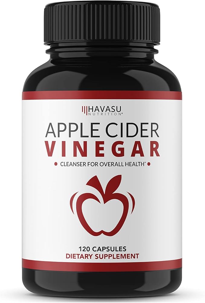 Apple Cider Vinegar Capsules with Cayenne Pepper for Digestive Health Support - 500mg ACV and 20mg Capsicum Annuum Per Serving - Easy-to-Take, Unflavored - 120 Count - Vegan, Non-GMO - 4 Month Supply
