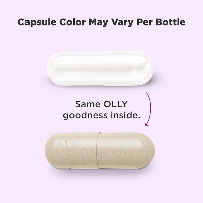 OLLY Happy Hoo-Ha Capsules, Probiotic for Women, Vaginal Health and pH Balance, 10 Billion CFU, Gluten Free - 25 Count (Pack of 2)