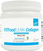 XYMOGEN FIT Lean Food Collagen - Muscle Recovery & Connective Tissue Support - Collagen Peptide Protein Powder - with HMB & Vitamin D3 - Mocha Latte - 14 Servings (13.83 oz)