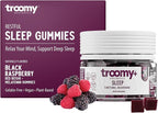 Troomy Sleep Gummies for Adults and Kids, Great Tasting Black Raspberry, Red Reishi Mushroom, Easy Restful Natural Sleep Aid, 30 Count