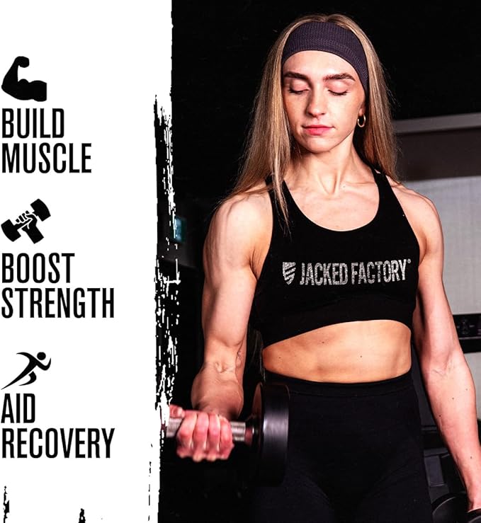 Jacked Factory Creatine HCl Capsules - CON CRET Creatine Pills 750mg - Lean Muscle Growth & Recovery, Boost Strength & Endurance, No Bloating or Cramps - 120 Capsules