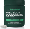 Body Deodorizing Supplement - 200mg Chlorophyll Capsules for 24hr Freshness | Gut & Skin Health | Vegan Body Magic Capsules (60ct)