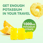 Potassium Gummies 1000mg, Potassium Citrate Gummies for Adults Women & Men, Chewable Potassium Supplement Support Leg Cramps & Muscle Health - Sugar Free, Vegan,120 Count