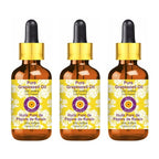 dève herbes Pure Grapeseed Oil (Vitis vinifera) with Glass Dropper Cold Pressed (Pack of Three) 100ml X 3 (10 oz)