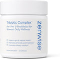 Zenwise Health Womens Triobiotic Complex Supplement for Digestive, Gut Flora & Vaginal Health - Daily Probiotics for Women with Digestive Supports Bloating & Gas Relief - 60 Count