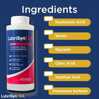 Lubrisyn Hyaluronic Acid Oral Joint Supplement – Liquid HA Formula for Humans – Promotes Joint Support, Mobility, Flexibility, Hydration & Healthy Function for Men & Women – Original 3 x 11.5oz