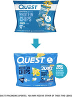 Quest Nutrition Ranch Tortilla Style Protein Chips, 19g Protein, 4g Net Carb, High Protein, Low Carb, Gluten Free, 1.1 Ounce (Pack of 4)