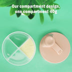 Accmor Baby Formula Dispenser On The Go, Non-Spill Rotating Four-Compartment Formula Container to Go, Milk Powder Kids Snack Container for Infant Toddler Travel Outdoor, Pink, 2 Pack