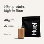 Huel Black Edition | Chocolate 40g Vegan Protein Powder | Nutritionally Complete Meal Replacement | 27 Vitamins and Minerals, Gluten Free | 17 Servings