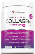 Multi Collagen Peptides Powder for Women - Hydrolyzed Unflavored Collagen Powder for Women with Types I II III V & X plus Vitamin C & Hyaluronic Acid for Beautiful Hair Skin and Nails - 30 Servings