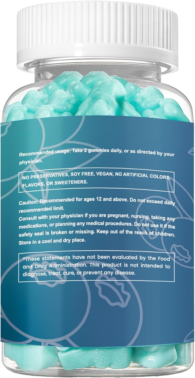 Magnesium Glycinate Gummies, 500mg Sleep for Men & Women, Promotes Relaxation, Muscle Support, Chewable Magnesium, No Melatonin, Natural Strawberry Flavor, 120 Count