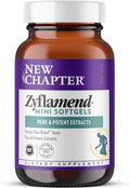 New Chapter Zyflamend™ Mini Softgels, Joint Supplement & Herbal Pain Relief – with Turmeric, Ginger & Green Tea - for Healthy Inflammation Response, Mobility & Flexibility, 180 mini softgels