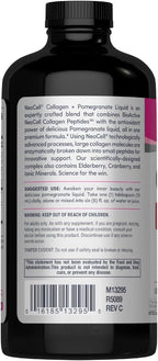 NeoCell Liquid Collagen, Skin, Hair, Nails and Joints Supplement, Includes Fruit Juice Concentrates and Green Tea Blend, Pomegranate, 16 oz., 1 Bottle