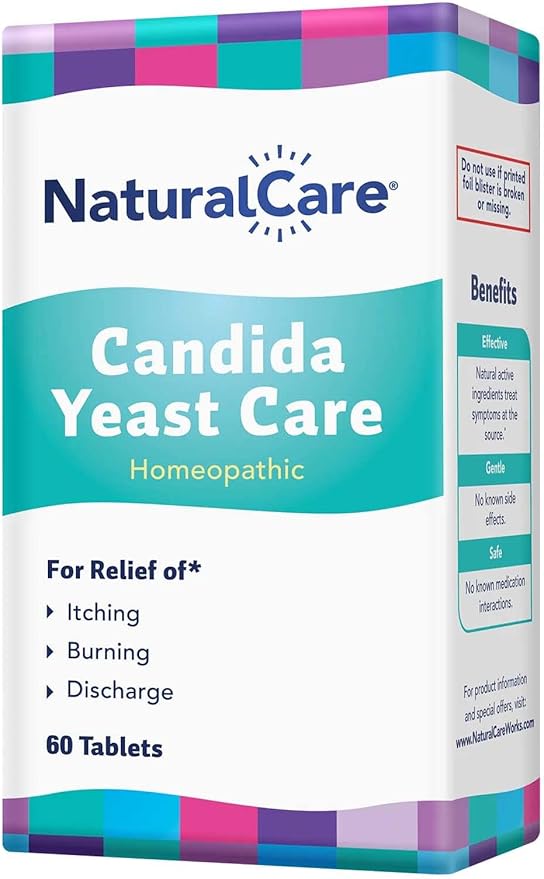 NaturalCare Candida Yeast Care, Homeopathic Tablets, 60ct
