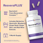 Stop Aging Now - Resveratrol Complex Supplement - with Berberine - 30 Vegetarian Capsules