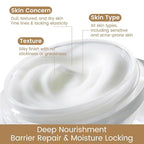 Resveratrol Wrinkle Cream, Anti Aging Face Cream for Women, Promote Firmer Skin & More Even Skin Tone, Lightweight Hydrating Facial Moisturizer, Improves Skin Elasticity, Repairs Damage, 50g/e1.764oz