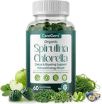 38-in-1 Super Greens Gummies with Sea Moss, Spirulina, Chlorella - Bloating Relief & Gut Health - 100% DV Vitamin A, B12, Iron, Magnesium - Energy & Immunity, Vegan, Green Apple, 60 Cts