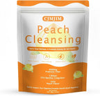 Peachy Clean Fiber Gummies with Prebiotic for Men, Peach Flavored Digestive Support & Detox Gummy Supplement, 60 Vegan Gummy Bears for Regularity & Gut Health (1)
