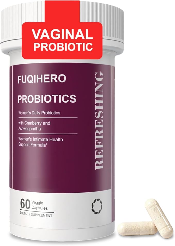 Vaginal Probiotics for Women - Vaginal Moisturizer,Supports Vaginal Health,Moisture,clean,pH Balance,Fights Itch,Odor & Yeast,Enhances Intimate Wellness,Probiotics,Ashwagandha,Cranberry 60 Ct