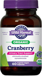 Oregon's Wild Harvest Cranberry Organic Non-GMO Supplement Urinary Tract Support