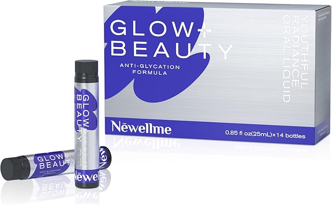 NEWELLME Liquid Collagen Shots with Hyaluronic Acid, 18,000mg Multi Collagen Peptides, Sugar Free Ready-to-Drink Collagen Supplement for Hair Skin Nails, 14 Bottles