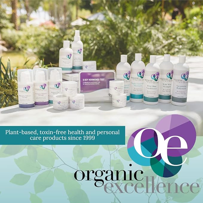 Organic Excellence Balance Plus Therapy - USP Bioidentical Organic Progesterone Cream for Women - with Phytoestrogens - for Menopause Relief and Natural Hormone Balance, 3.3 fl oz (100g)