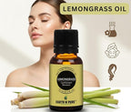 Earth N Pure Lemongrass Essential Oil | Steam Distilled | for Home Diffuser, Skin & Hair Care | with Glass Dropper -100 ML
