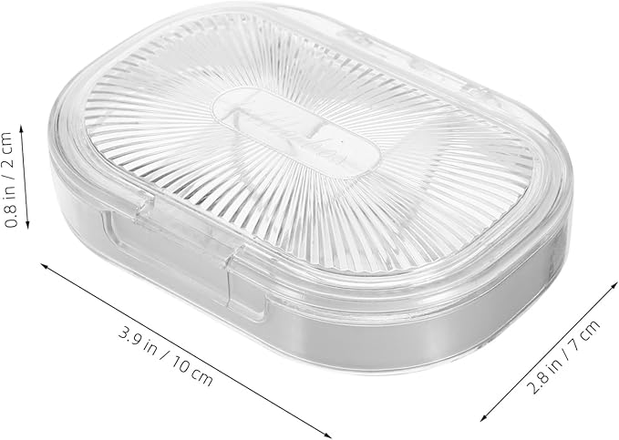 Travel Organizer Storage Case Small Airtight Dispenser for Pills Compartment Portable Storage Food Grade for Travel and Everyday Use