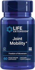 Life Extension Joint Mobility, relieves Minor Knee discomfort & Improves Range of Motion, Turmeric & Tamarind, Gluten-Free, Non-GMO, Vegetarian, 60 Capsules