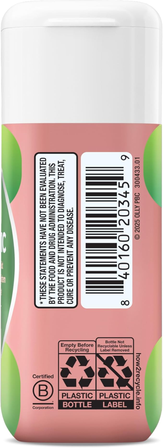 OLLY Big 10 Probiotic, Supports a Healthy Gut Microbiome,* 10 Billion CFUs, 30 Day Supply - 30 Count