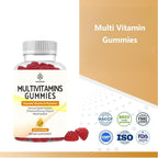 Sugar Free Multi-Vitamin Gummies for Women & Men, Daily Multivitamin/Multimineral Supplement with Vitamin A C D E B6 B12,Folic Acid,Pantothenic Acid,Biotin,Inositol,Iodine,Zinc