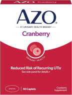 AZO Cranberry Pills for Urinary Tract Health for Women and Men, Adult Cranberry Supplement, Sugar-free, Non-GMO, 50 Caplets