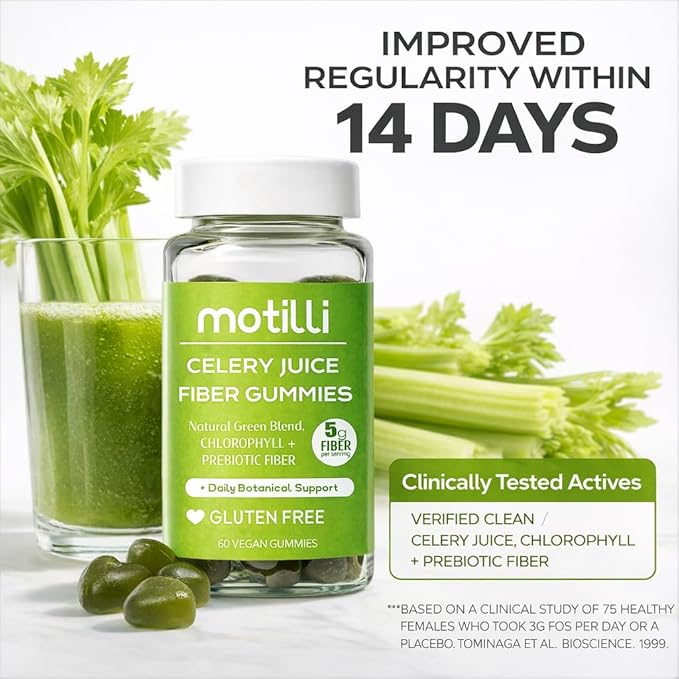 Herbal Gummies – Greens Gummies with Chlorophyll & Prebiotic Fiber for Adults, Digestive & Gut Health Support, Easy Daily Daily Wellness Support, Plant-Based Formula, 60 Count