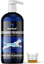 Best Paw Nutrition Liquid Glucosamine for Dogs - Glucosamine Chondroitin MSM & HA Joint Supplement for Dogs & Cats - Bacon Flavored Liquid Pump - Supports Mobility, Stiffness & Joint Comfort - 32 oz