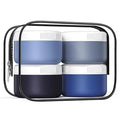 Kuangre Travel Containers for Toiletries, Silicone Cream Jars BPA-Free, Leak-proof 2oz Travel Size Containers, Portable Size Silicone Jars with Lid for Cosmetic Face Hand Body Cream (4 Pack)