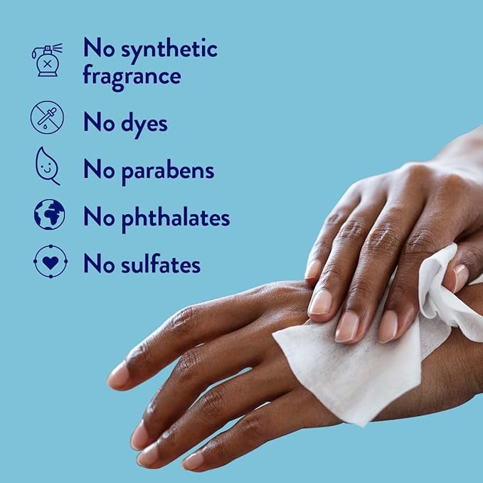 Megababe Megafresh Wipes | Unscented Cleansing Wipes for the Intimate Area | Spring Break Essential | pH Balanced, Front & Back Use | 16 Individually Wrapped Wipes (Pack of 1)