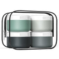 Kuangre Travel Containers for Toiletries, Silicone Cream Jars BPA-Free, Leak-proof 2oz Travel Size Containers, Portable Size Silicone Jars with Lid for Cosmetic Face Hand Body Cream (4 Pack)