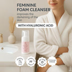 VZone Daily Feminine Foam Wash – Feminine Wash for Women with Hyaluronic Acid, Lactic Acid and Cranberry Extract – Odor Control, pH Balanced, Fragrance-Free, Paraben-Free, Vegan (3.4 OZ)