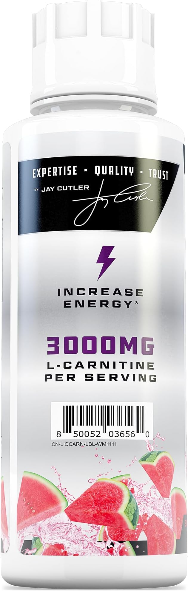 Cutler Nutrition Liquid L-Carnitine Fat Burner Supplement with Acetyl L-Carnitine & L-Carnitine Tartrate - Fat Burner Formula for Optimal Absorption, Energy & Muscle Support | Watermelon Flavor