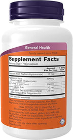 NOW Foods - Hyaluronic Acid 100 mg - 120 Veg Capsule (Pack of 2)