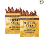 Cinnamon Roll Bacon Jerky, Protein Per Bag, Tender & Easy to Chew Fully Cooked Bacon, USA Made, High Protein Snacks (2 Bags)