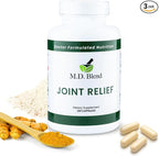 M.D. Joint - Experts Formulated Supplement - Joint Supplements for Women & Men, Knees, HIPS, Ankles, Collagen, Hydrolyzed, Glucosamine Chondroitin MSM, BioPerine, Turmeric - 120 Capsules (Pack of 3)