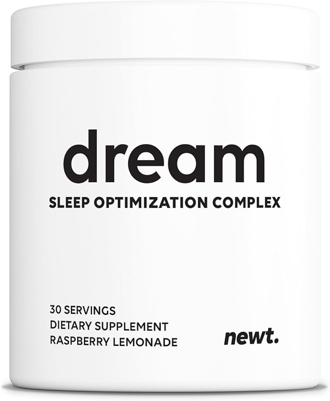 DREAM Sleep Aid Powder | Magnesium L-Threonate, Apigenin & Theanine | 2400mg 7-Ingredient Non-Habit Forming and Natural Sleep Aids for Adults | Deep Sleep Super Calm & Stress Relief