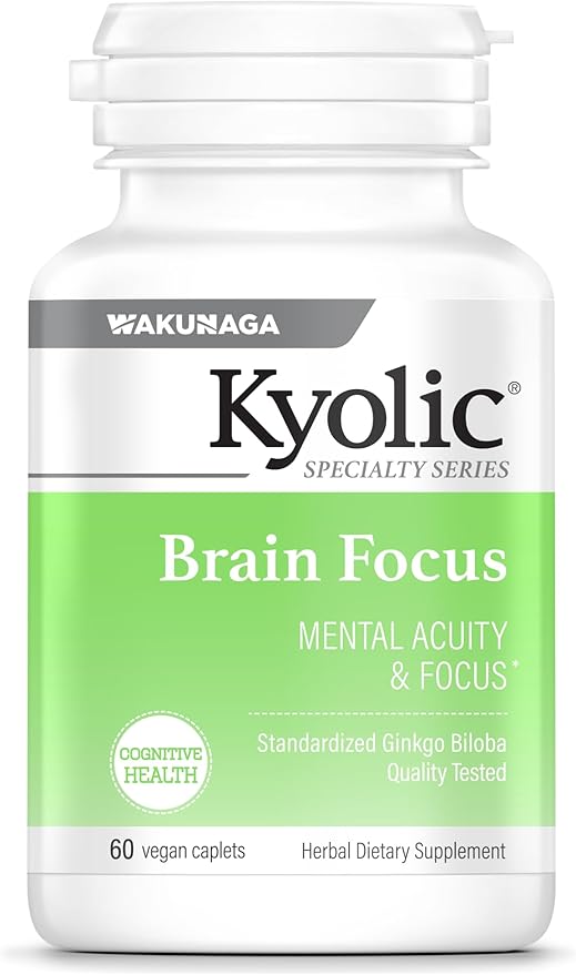 Kyolic Specialty Series Brain Memory, for Mental Acuity & Focus*, 90 Capsules
